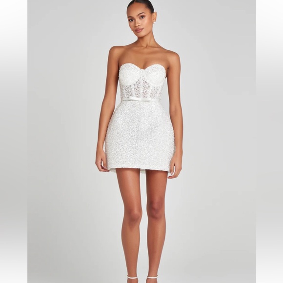 New Nadine Merabi Alice White Dress